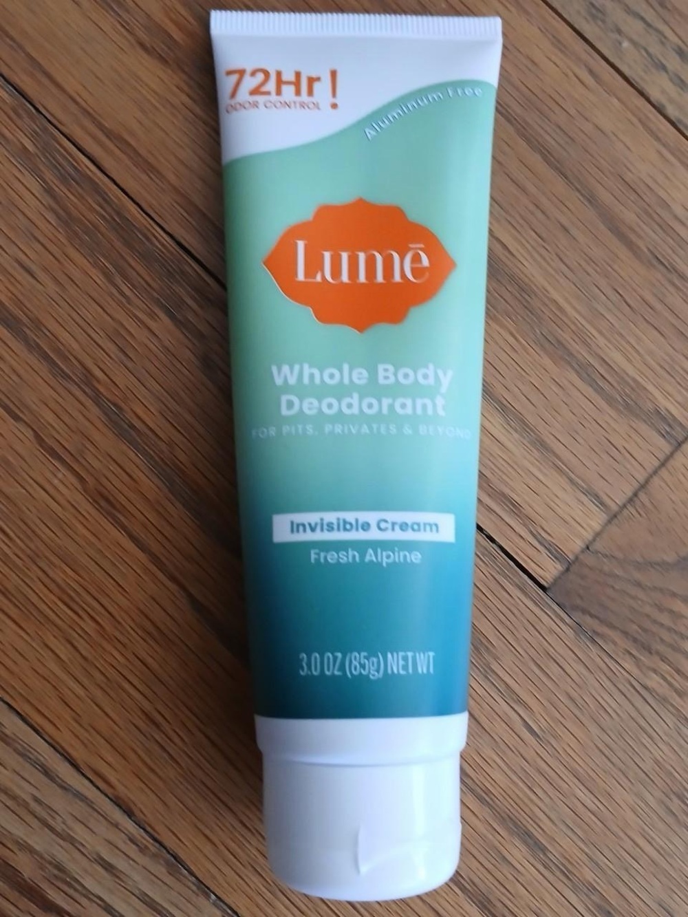 Lume Whole Body Deodorant Invisible Cream - Fresh Alpine (Green)